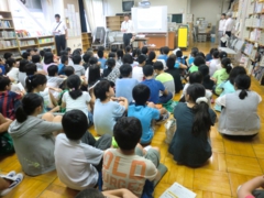 中学校体験　講話.JPG