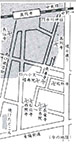 空襲後の高円寺地図（杉八は焼けなかった）